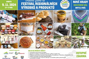 Nové Hrady ožijí festivalem regionálních produktů a výrobků, zahraje skupina BartBand